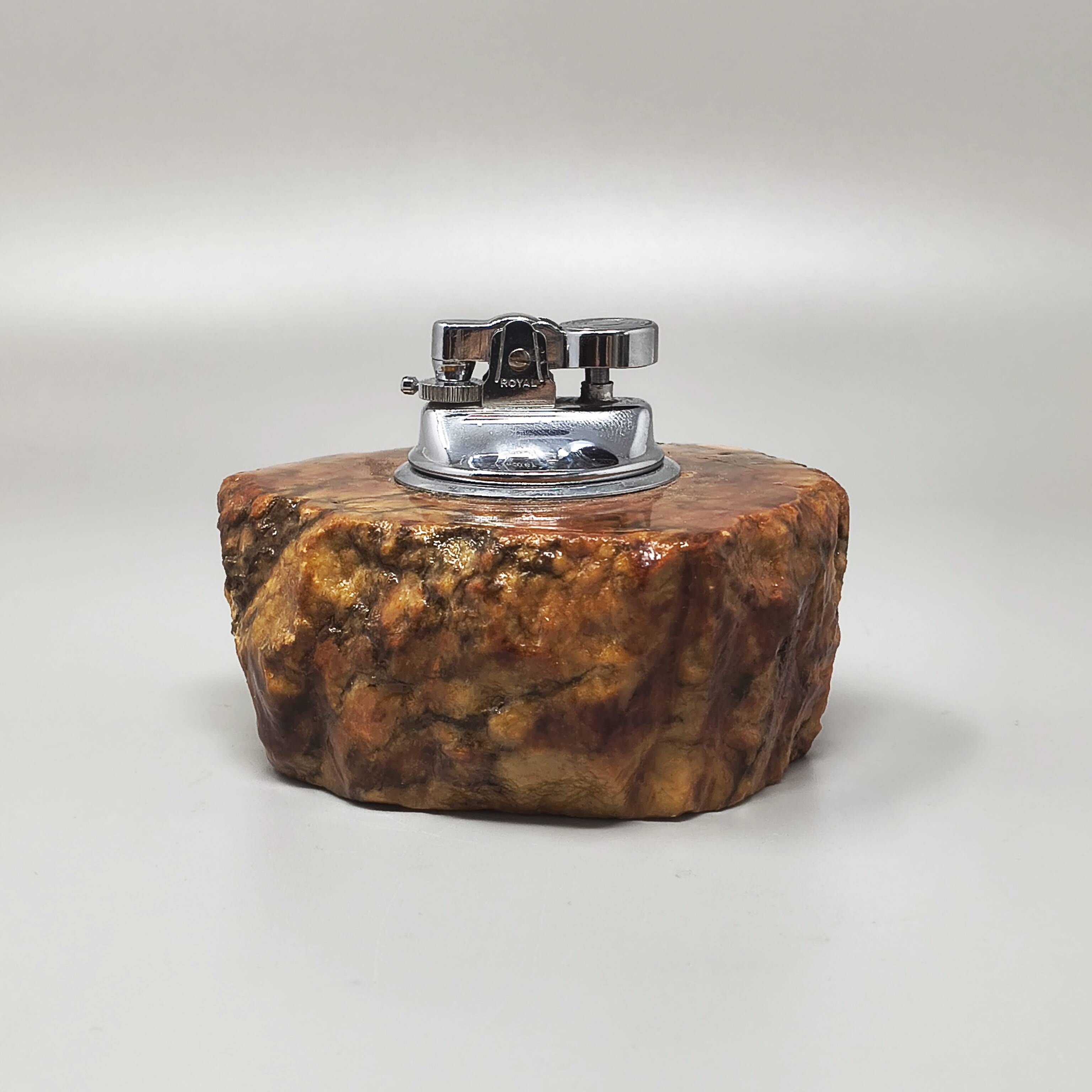 1960s Mid-Century Modern Italian Alabaster Smoking Set by Romano Bianchi -