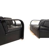 Ensemble de salon en cuir Otto Zapf Arcona pour collection d'art
