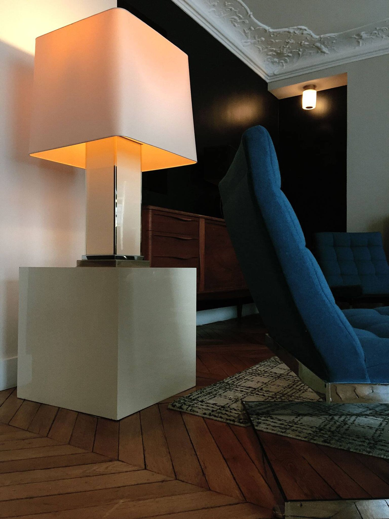 Lampe de salon XXL vintage 1970