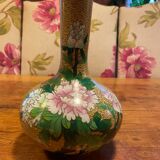 Cloisonned enamel vase