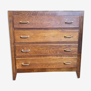 Vintage oak chest of drawers