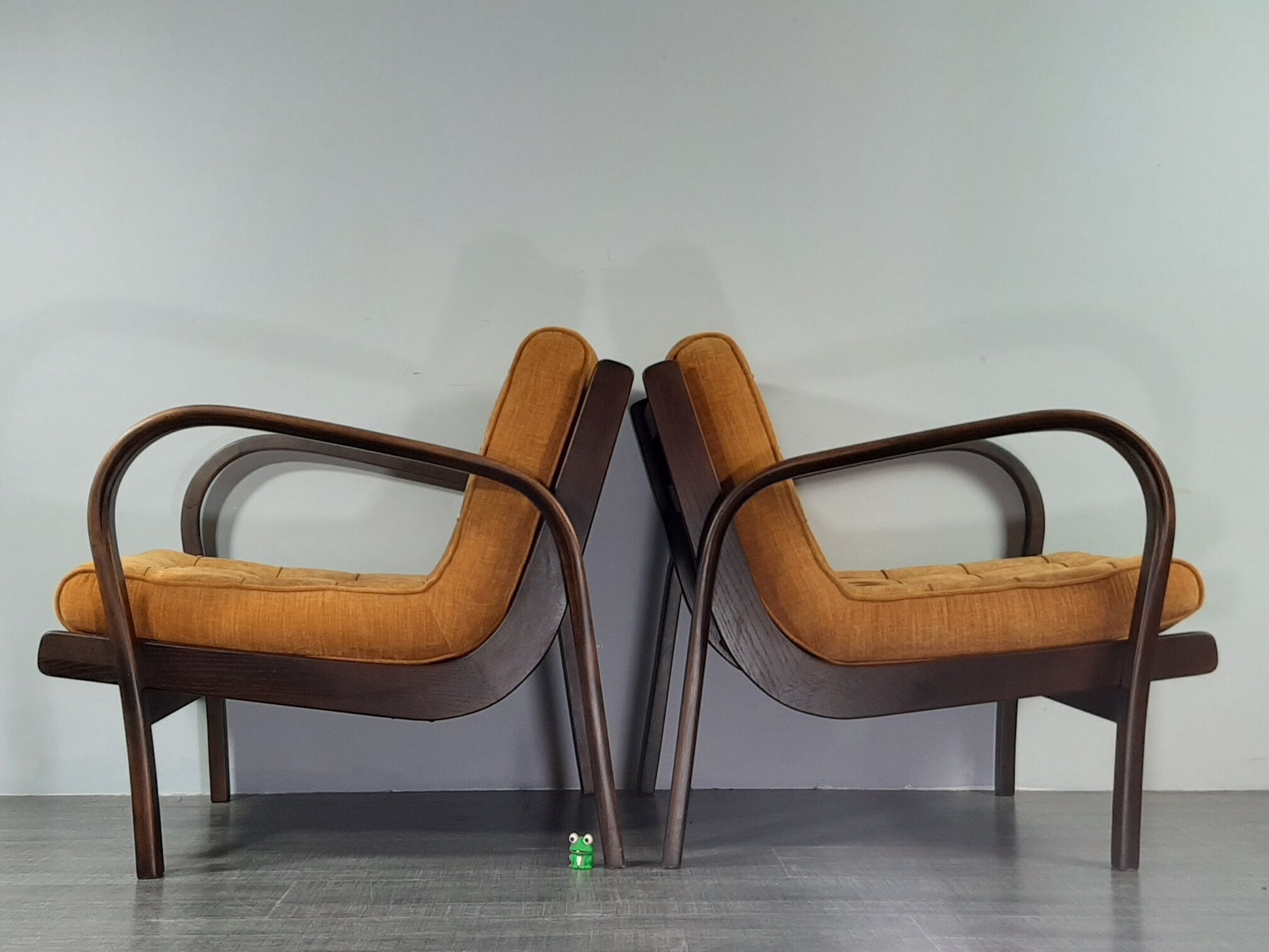 Paire de fauteuils Kropacek & Kozelka modernisme Tchèque 1947