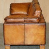 Two-seater canapé De Sede DS17 restored buffalo leather