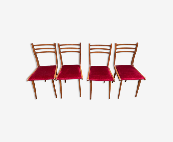 Ensemble de 4 chaises vintage