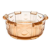 E1e art deco huta stoelzle pink bowl