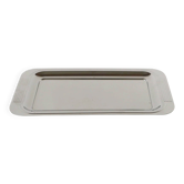 Rectangular stainless steel tray, design, 1970 - 28 x 15 cm