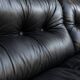 1970’s Vintage Italian design black leather sofa from PelleRossi