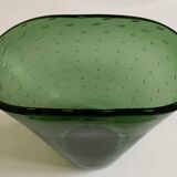 Empoli bubbles blown glass vase 1960
