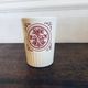 Gien ceramic cup with vintage red pattern