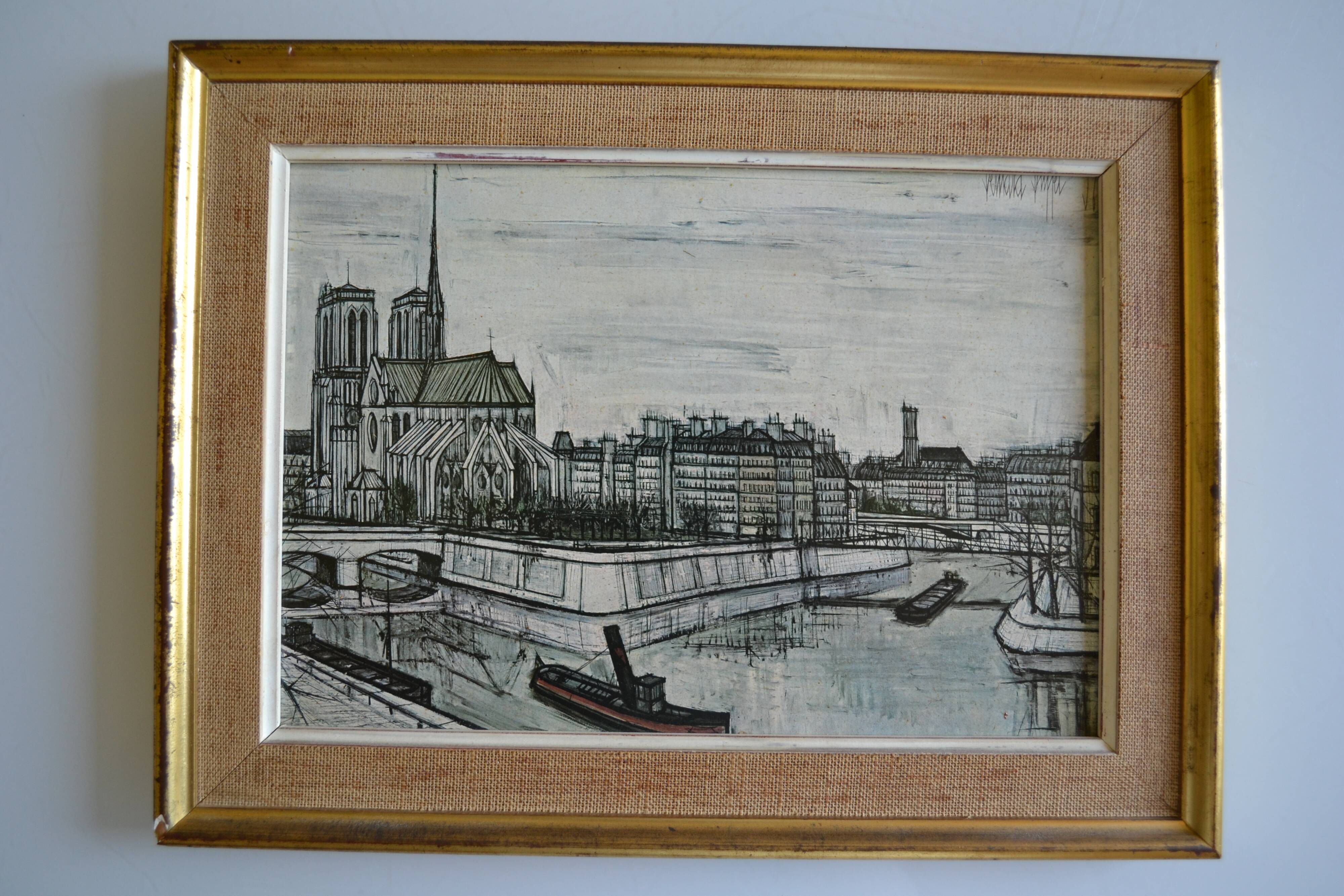 Notre Dame de Paris by Bernard Buffet 1957 framed art print