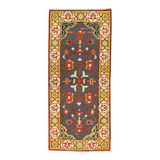 Balkan Kilim Runner Rug, Handmade Flatweave Carpet for Entryway 210 × 95 cm