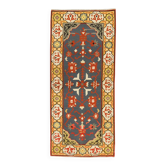 Tapis de couloir Kilim des Balkans, tapis tissé à plat à la main pour entrée 210 × 95 cm