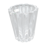 Villeroy & Boch vintage vase in ribbed molded crystal signed