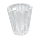 Villeroy & Boch vintage vase in ribbed molded crystal signed