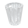 Villeroy & Boch vase vintage en cristal moulé côtelé signé