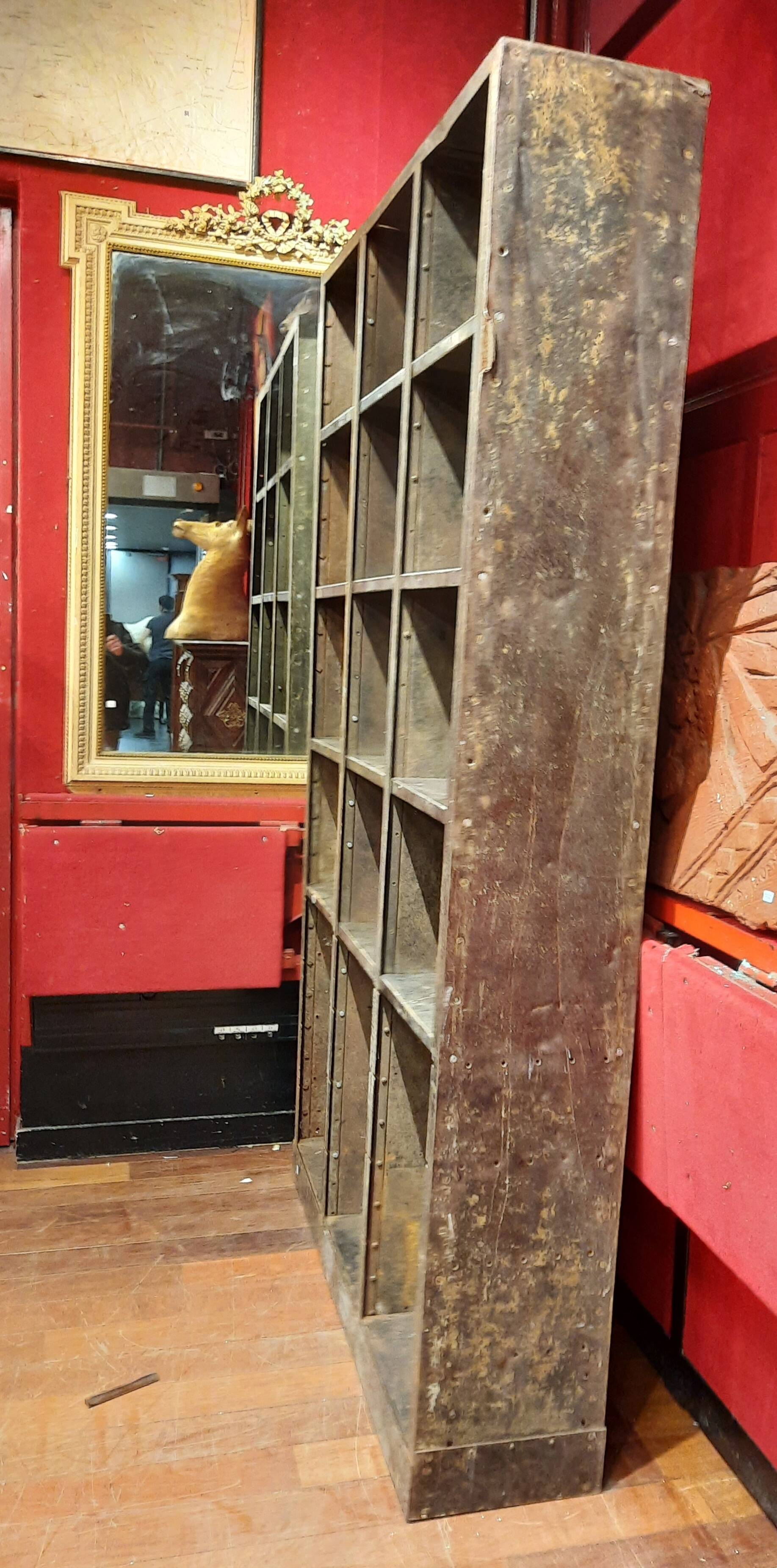 Industrial furniture with steel locker