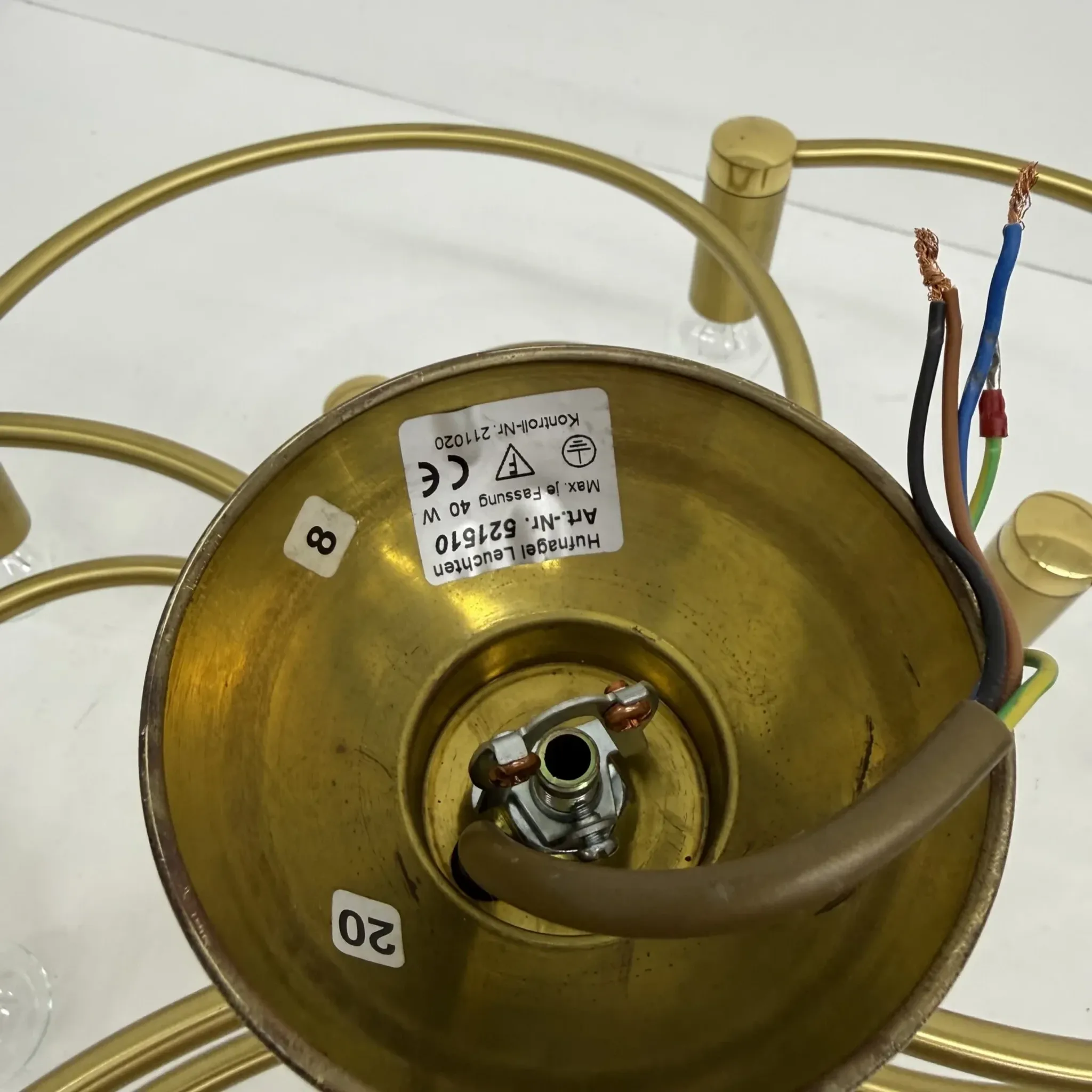 Vintage Hufnagel Leuchten ceiling light, 1970s