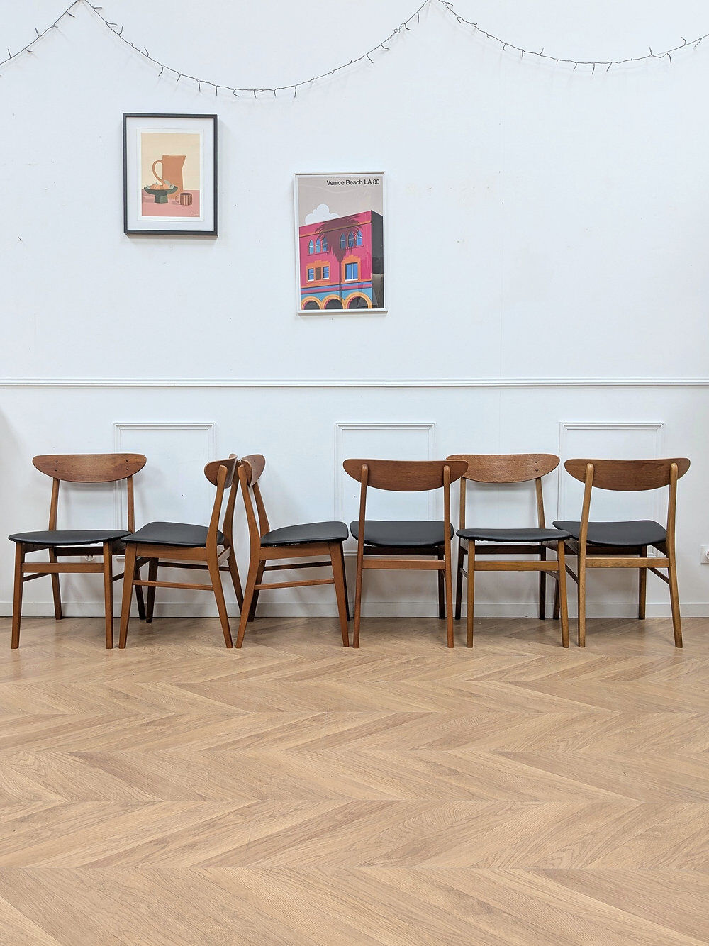 Set of 6 Farstrup model 210 chairs.