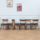 Set of 6 Farstrup model 210 chairs.