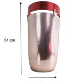 Old Rose Aluminum Umbrella Stand by Ettore Sottsass Produced by Rinnovel