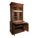 1930s Dutch Oak Roll-Top Notary Cabinet / Archive Cabinet
