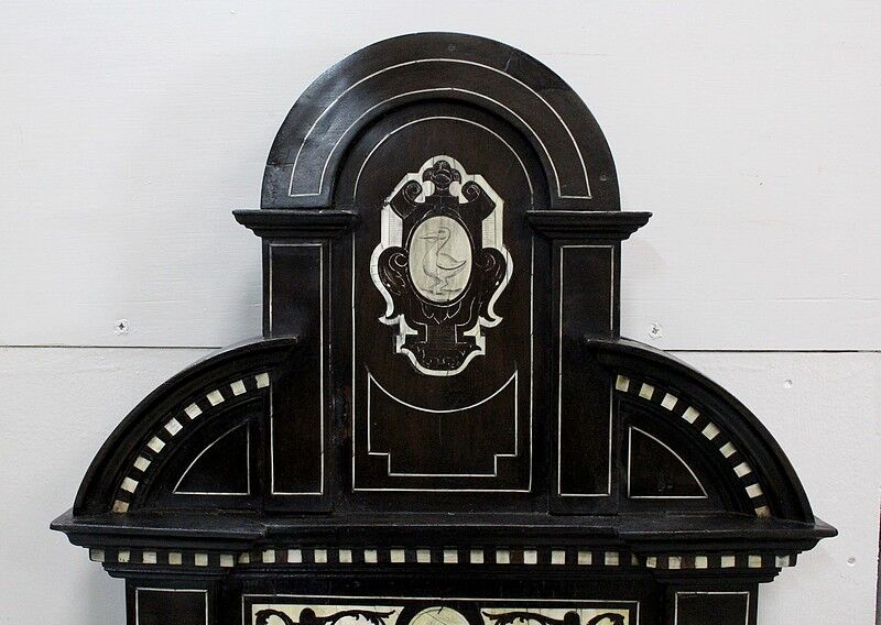 Ceremonial showcase in blackened pearwood, Napoleon III period - 1850