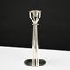 Pair of silver-plated brass candlesticks by Paolo Portoghesi