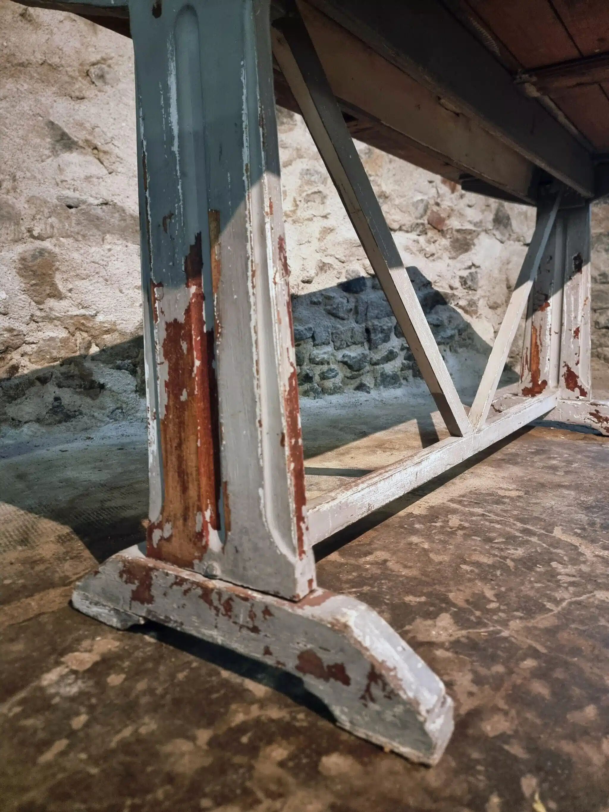 Table bistrot / de travail française ancienne, vers 1920