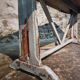 Antique French bistro/work table, circa 1920