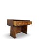 Italian burl walnut art deco console table, 1930s.