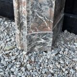 Regency-style fireplace in grey Ardennes marble from around 1900.