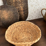 Miroir bois et verre piqué