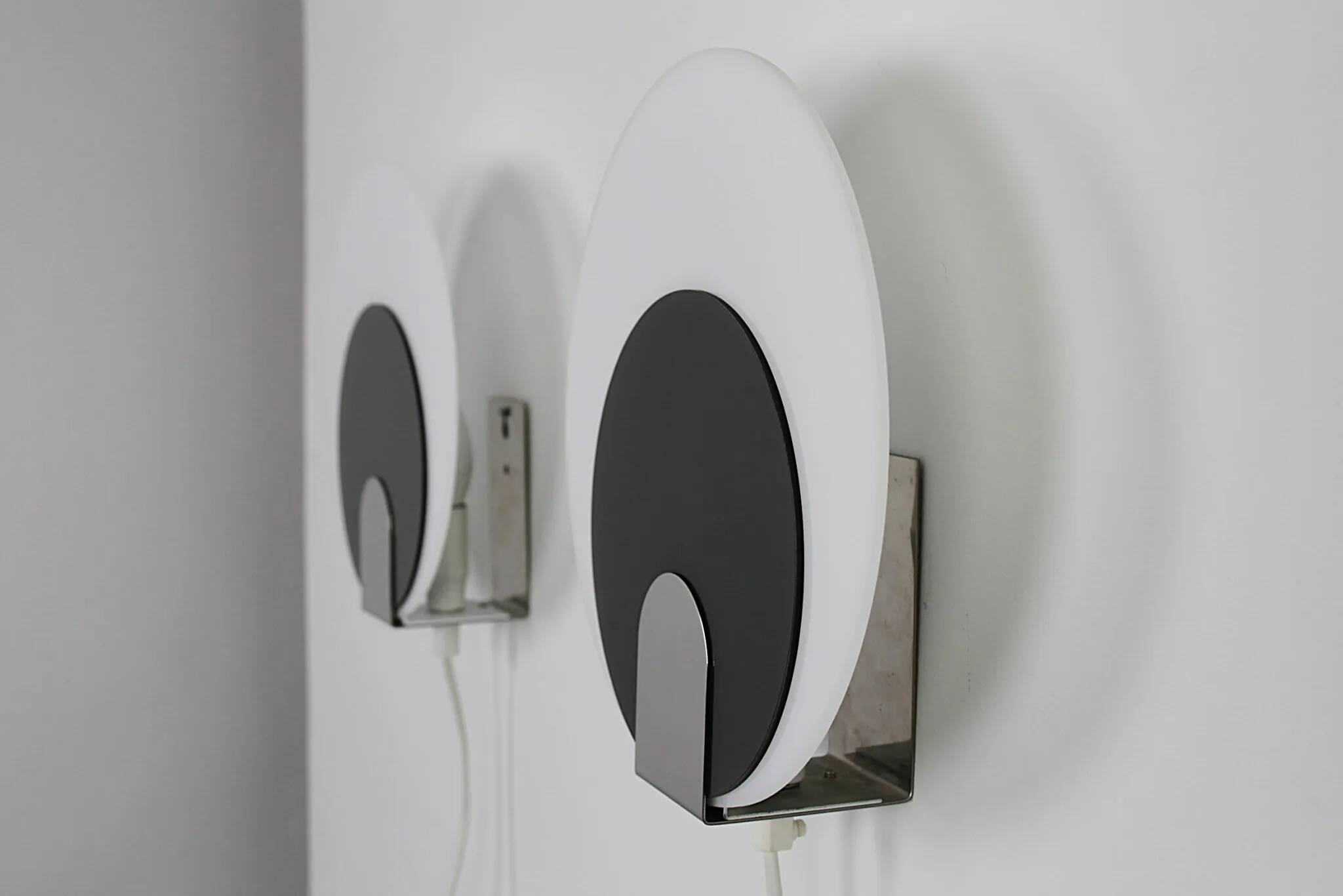 Pair of Typ 421 Wall Sconces — NAFA (Nybro Armaturfabrik), Sweden, 1970s