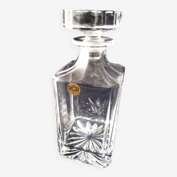 Rcr plain crystal whiskey decanter