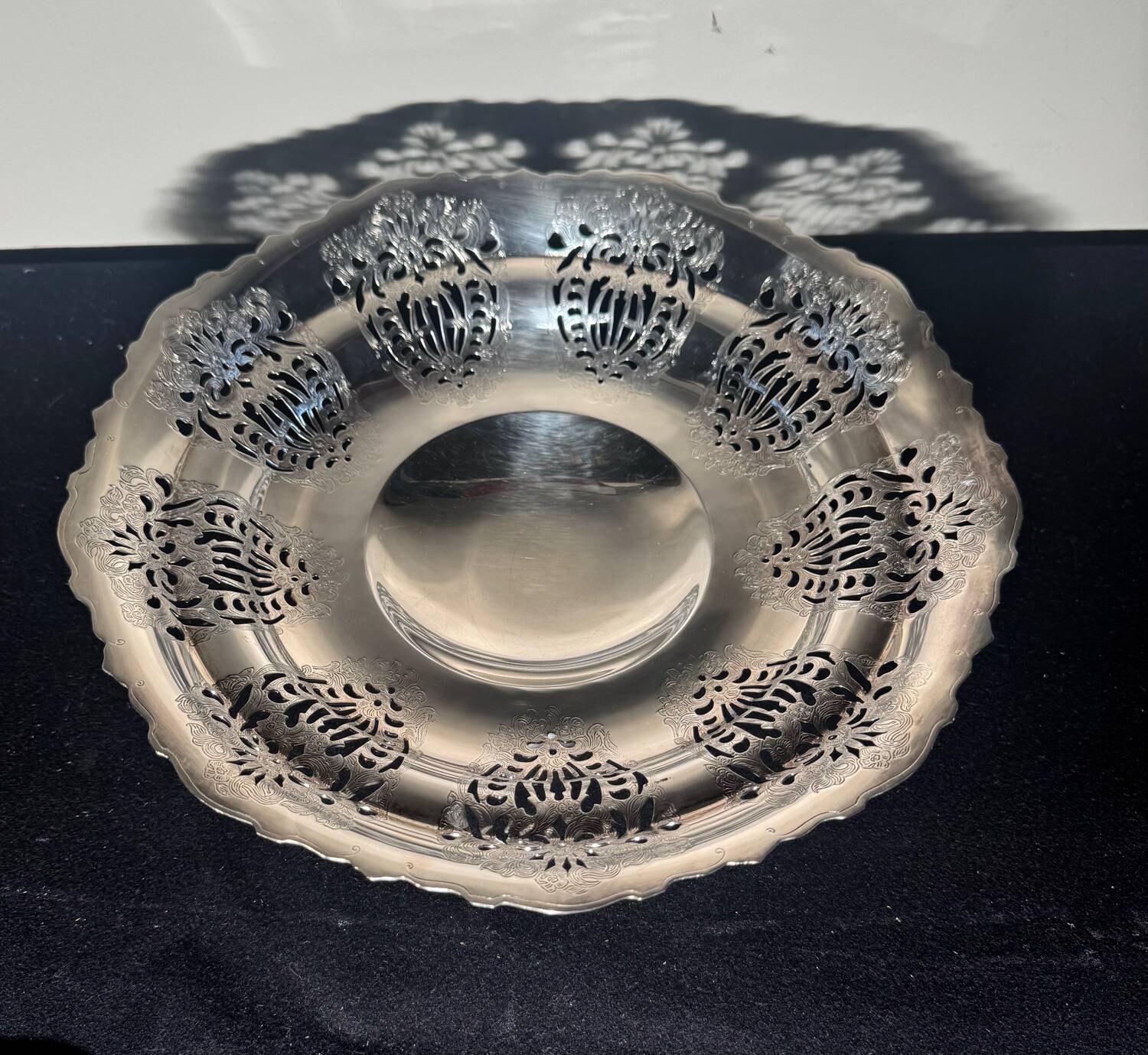 Openwork basket circa 1970 stamped