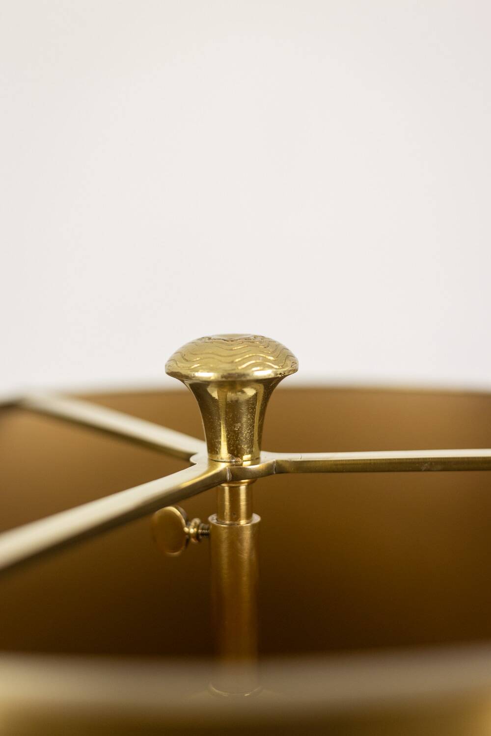 Maison Charles, "Agave" lamp in gilded bronze and patinated brass. 1970s