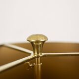 Maison Charles, "Agave" lamp in gilded bronze and patinated brass. 1970s