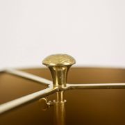 Maison Charles, "Agave" lamp in gilded bronze and patinated brass. 1970s