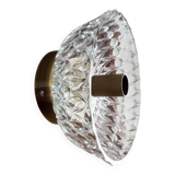 Vintage wall sconce moulded glass