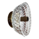 Vintage wall sconce moulded glass
