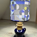 Late 19th century electrified oil lamp - unique "Sèvres" model