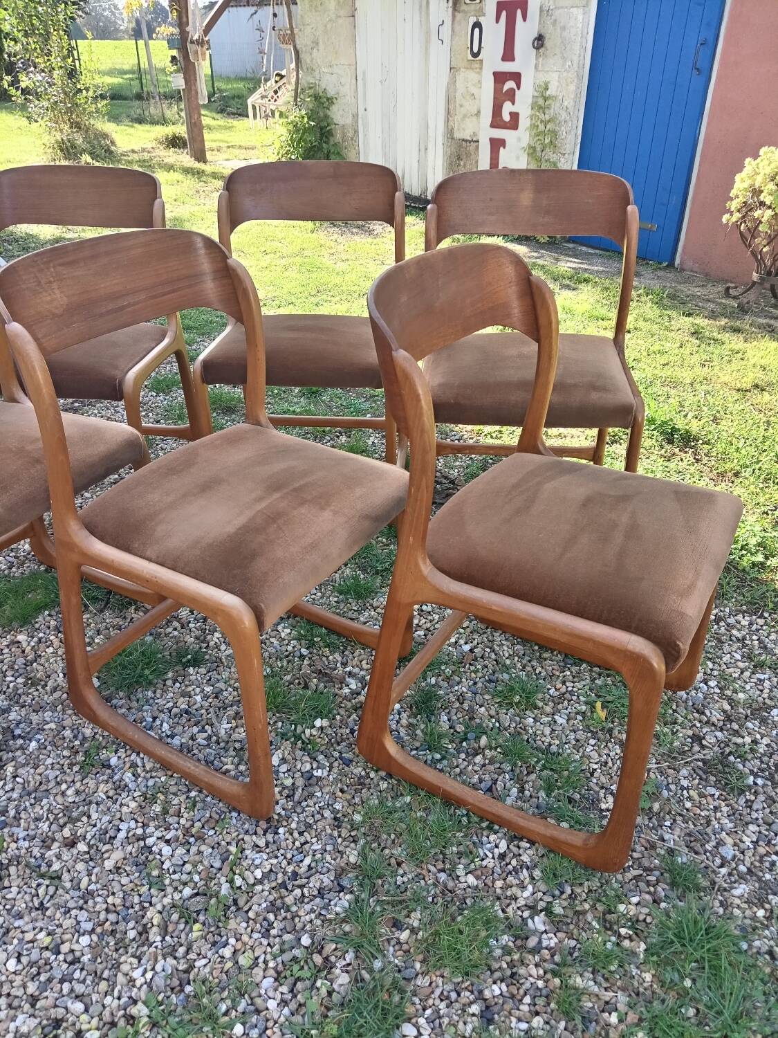 Baumann sled chairs