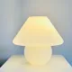 Opaline Mushroom Table Lamp By Paolo Venini For Murano, Italy, 1970S