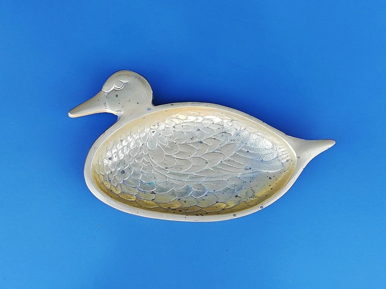 Vintage brass trinket bowl