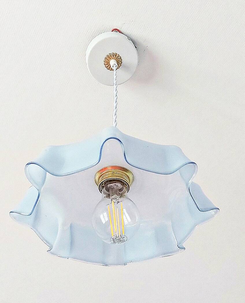 Vintage opaline pendant light