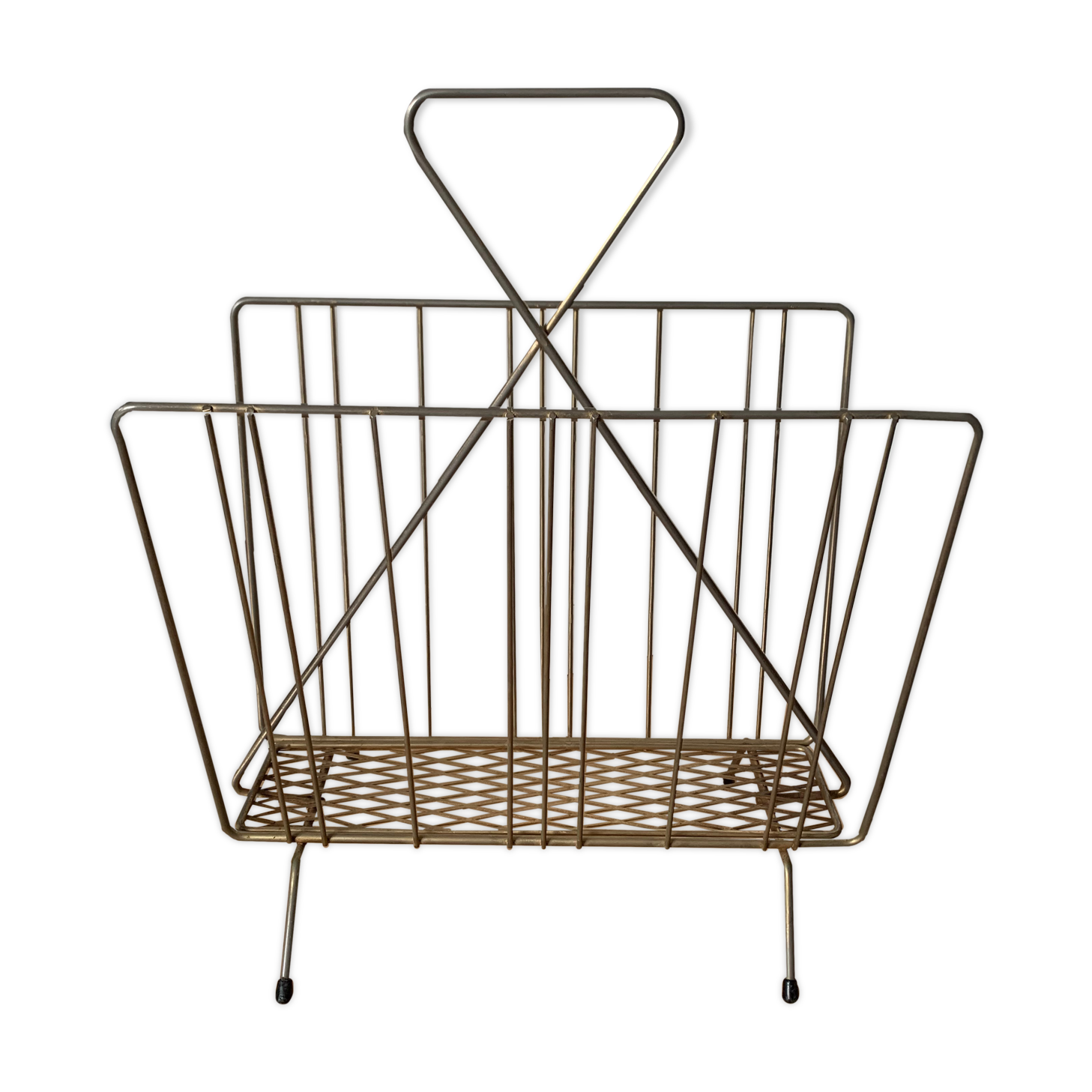 Golden magazine holder