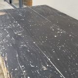 Old patinated bistro table with one drawer - 1m20
