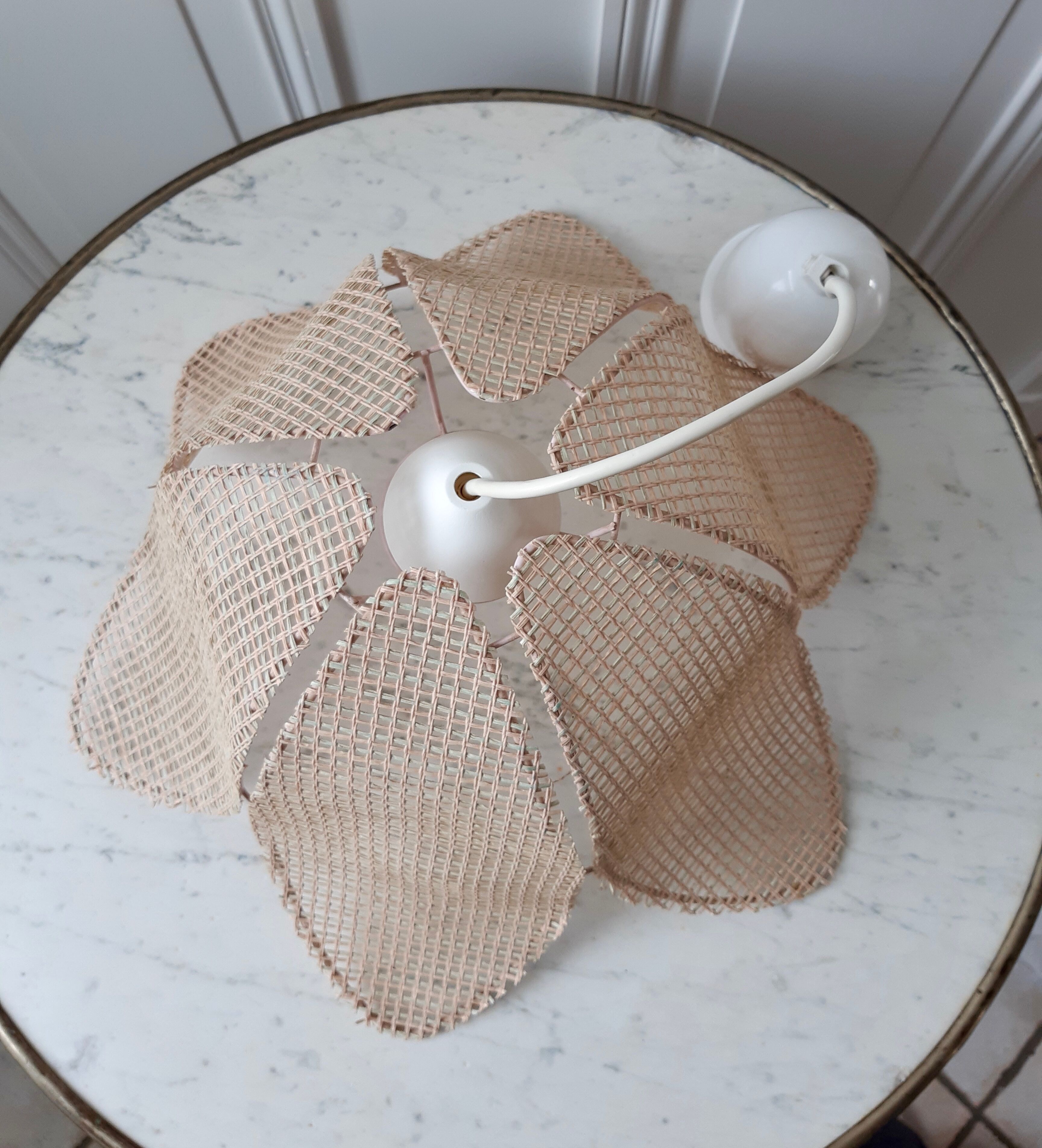 Petal hanging in caning