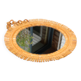 Rattan sun mirror 530mm