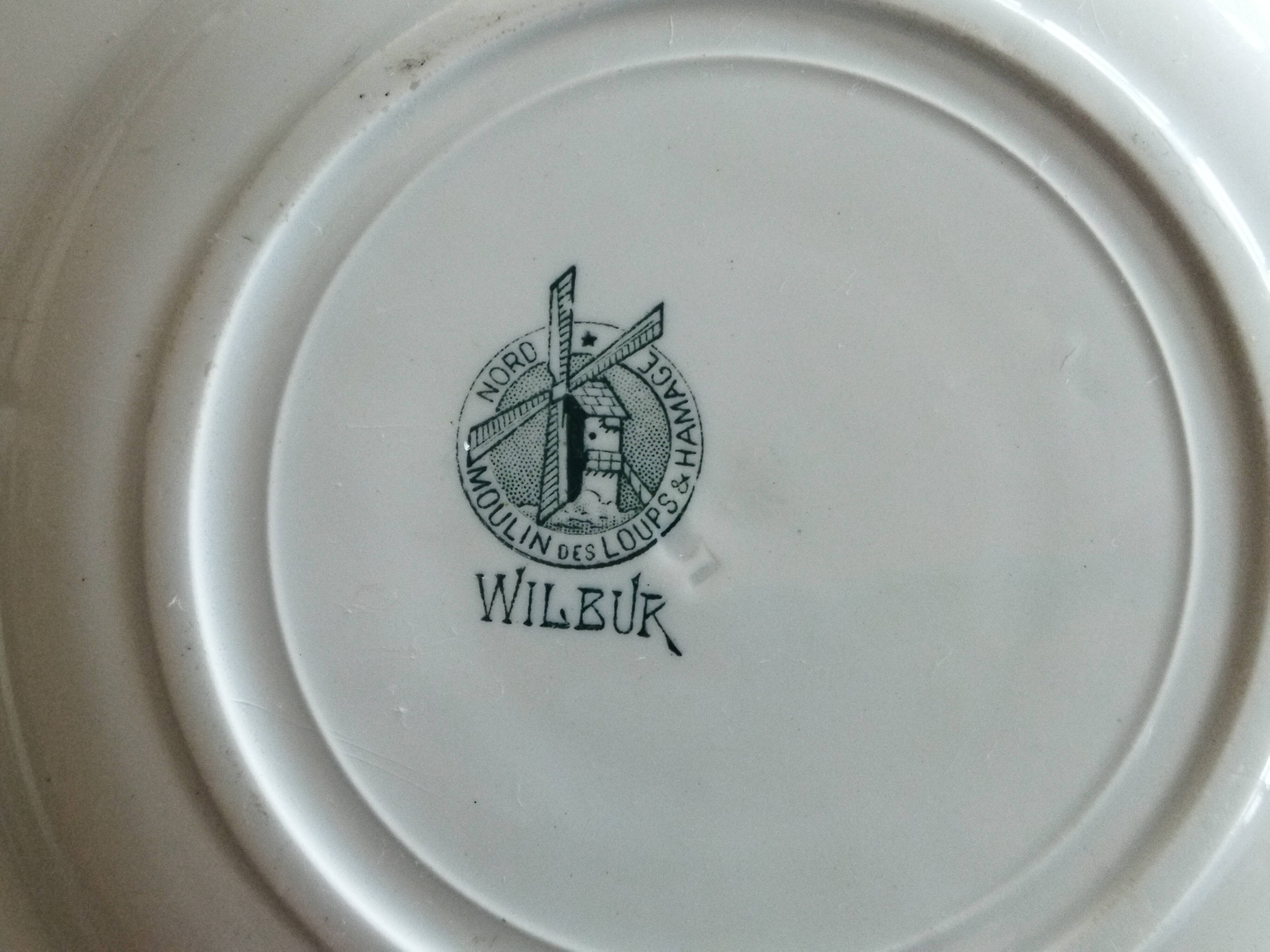 5 iron clay flat plates Moulin des Loups & Hamage “Wilbur”